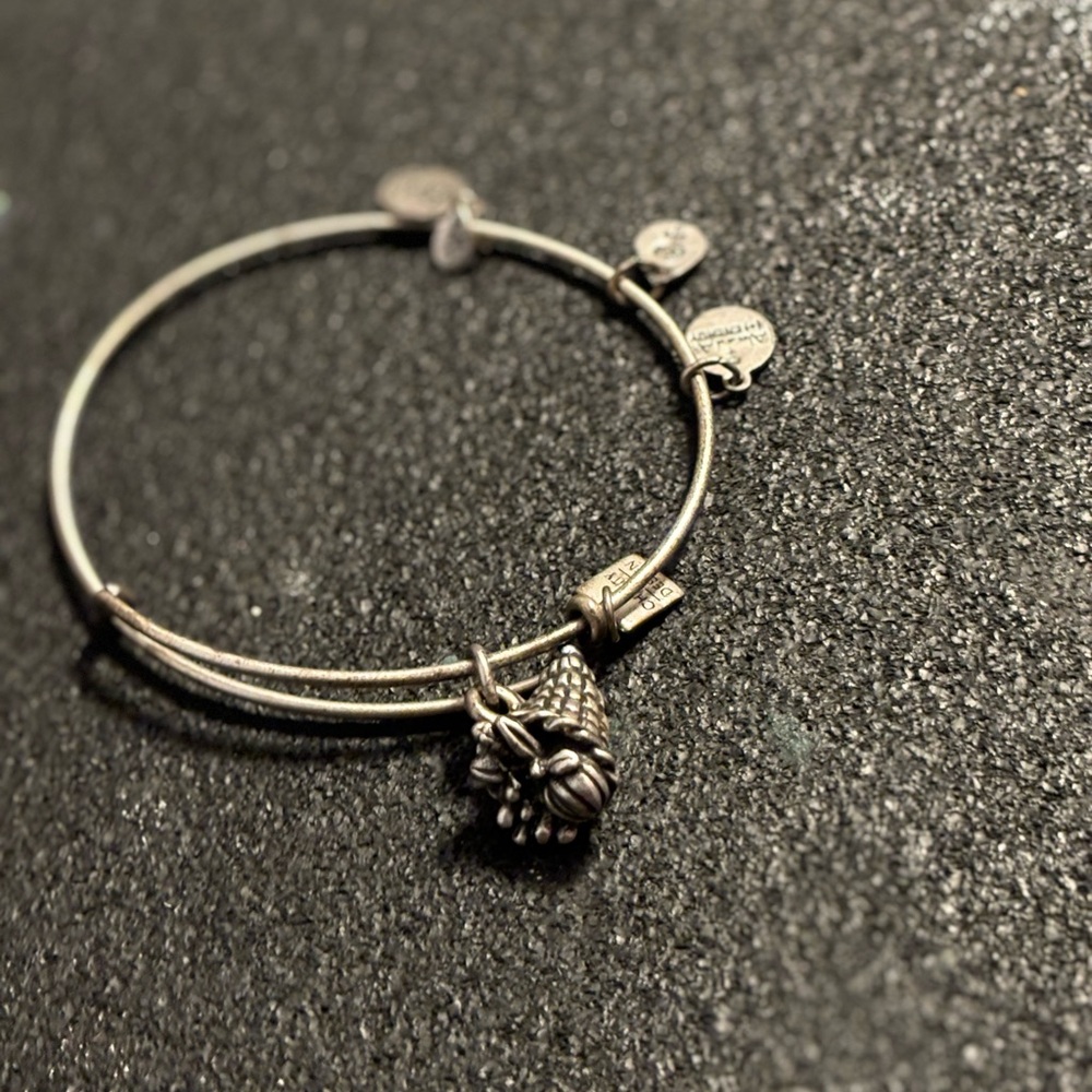 Alex and ani cornucopia bracelet in silver in great condition